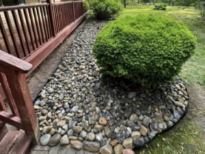 Decorative stone installation on delmarva